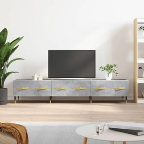 Betonszürke műfa TV-szekrény 150 x 36 x 50 cm