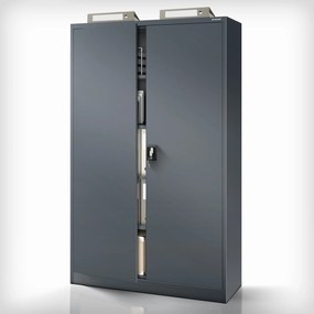 Fém iratszekrény JAN II, 1150 x 185 x 400 mm, antracit