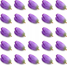 Tulipán Mesterséges Virágfejek Tulipán 7 cm ART101 24 db Lila 10