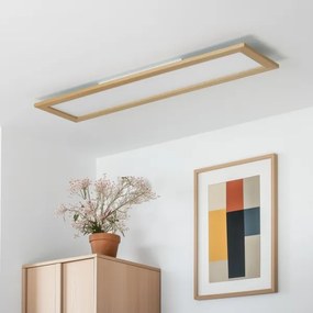 Brilagi - LED Mennyezeti lámpa SLIMFRAME WOOD LED/58W/230V 124x34 cm barna