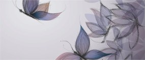 Kép - karikatúra, pillangók (120x50 cm)