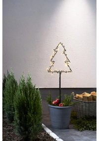 Fekete fénydekoráció karácsonyi mintával Spiky – Star Trading