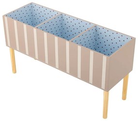 Bézs gyerek könyvespolc 90x50x30 cm Salam – Bloomingville Mini