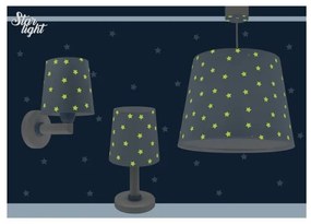 Dalber 82219T - Gyermek fali lámpa STAR LIGHT 1xE27/60W/230V kék