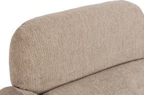 TOGO Modern pihenőfotel, sötétbézs kárpittal