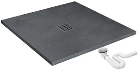 Zuhanytálca rea Grey Rock 90 x 90