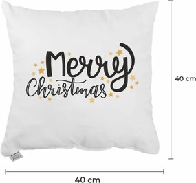 EMI Merry Christmas karácsonyi díszpárna 40x40 cm