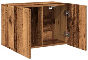 antik fa színű falra szerelhető TV-szekrény 60 x 30 x 41 cm