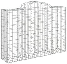 12 db íves horganyzott vas gabion kosár 200x50x140/160 cm