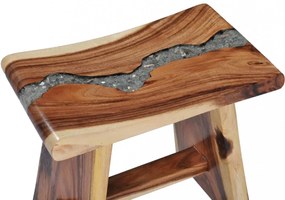 tömör ázsiai tölgy és műgyanta ülőke