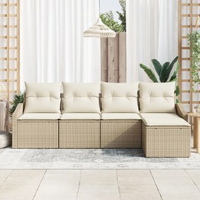 Kert étkező szett párnával tárolóval 5 pcs Beige és krém