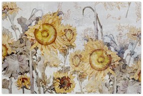 Kép - Napraforgó a falban (90x60 cm)