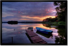 Poszterek keretben 60x40 Híd a tavon