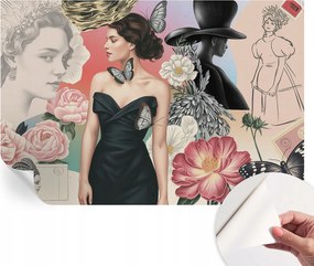 Öntapadós tapéta Falfestmény Prémium Virágok és portrék 104x70 cm