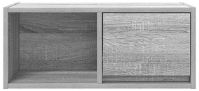 szürke sonoma színű szerelt fa TV-szekrény 60x31x25,5 cm