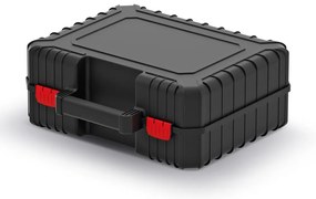 Szerszámtartó 38,4 x 33,5 x 14,4 cm, pántokkal, fekete