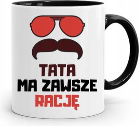 Fekete Bögre Apák Napjára Apának Mindig Igaza Van A fényképes nyomtatással