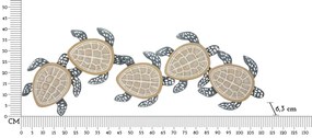Fali panel tartarughe 111,5x6,3x43cm