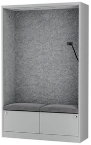 Sally 1150mm korpus Szary - siedzisko Szary