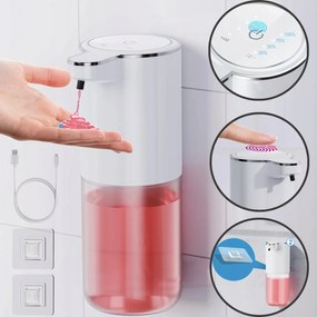 Automatikus szappanadagoló, Elektromos, Falra szerelhető, Érintésmentes