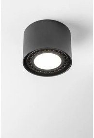 Lámpa Mennyezeti lámpatest SAKURA, aluminium,120x85 mm, IP20, 1xES111 , kör, fekete