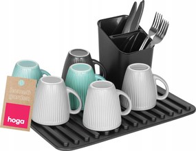 Hoga 1002 Szőnyeg Evőeszköz Cseppegtető fekete Szett