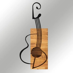 Gitar fém fali dekoráció, 39×93 cm