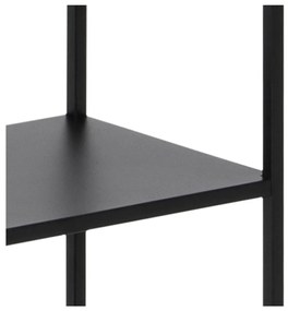 Fekete fém könyvespolc 70x185 cm Newcastle – Actona