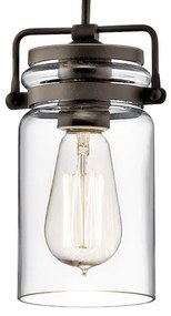 Elstead KL-BRINLEY-MP-OZ - Csillár zsinóron BRINLEY 1xE27/60W/230V antracit