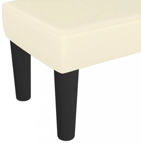 krémszínű műbőr pad 70 x 30 x 30 cm