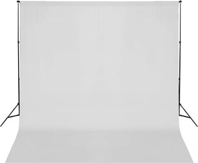 vidaXL fehér háttértartó állványrendszer 600 x 300 cm