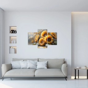 Kép - Napraforgók festménye (90x60 cm)