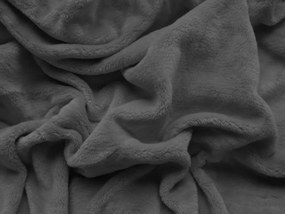 Mikroplüss lepedő SOFT 200x220 cm sötétszürke
