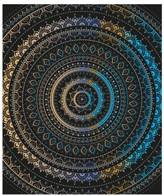 Fotótapéta Mandala nap mintával - 225x270 - cm