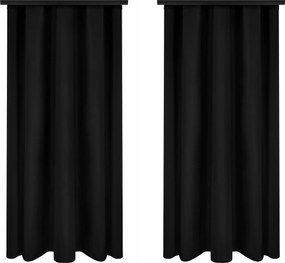Szalagra Kész Függönyök 140x160 Fekete 2 Db Béka Függöny Alagút