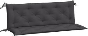 vidaXL 2 db antracit oxford szövet kerti padpárna 150 x 50 x 7 cm