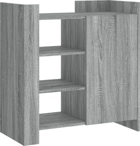 vidaXL szürke sonoma színű szerelt fa tálalószekrény 73,5 x 35 x 75 cm