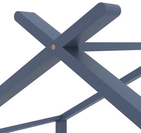 szürke tömör fenyőfa gyerekágy-keret 70 x 140 cm