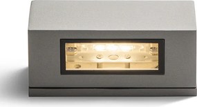 RENDL WOOP fali lámpa ezüstszürke 230V R7s 78mm 12W IP54