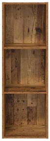 Fali TV szekrény Régi fa 37 x 37 x 107 cm Faanyag