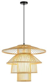 Immax 08255L - Csillár zsinóron PINCHOS 1xE27/40W/230V átm. 50 cm bambusz