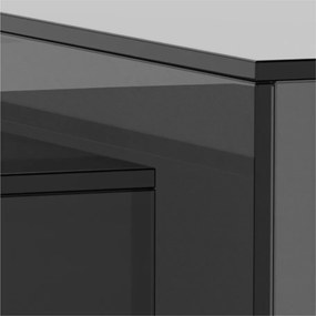 Szürke üveg dohányzóasztal szett 2 db-os 50x50 cm Dice – Actona