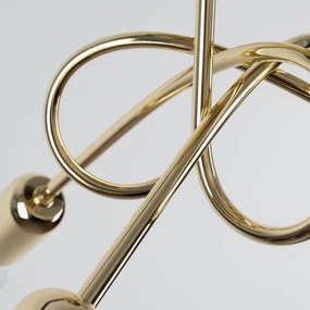 Sollux SL.1437 - Felületre szerelhető csillár  LOOP 3xE27/15W/230V arany