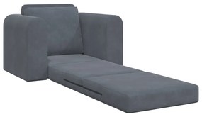 Földi Sofa Bed 2 az 1-ben Sötétszürke 98x71x83 cm Bútor