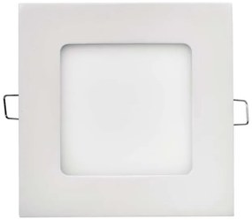 LED panel 120×120, négyzet alakú, beépíthető, fehér, 6W meleg fehér 70929