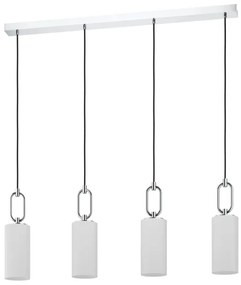 Eglo 390129 - Csillár zsinóron MAJANA 4xE27/40W/230V fényezett króm