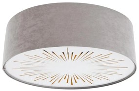 Mennyezeti lámpa RAYS 2xE27/60W/230V átm. 40 cm szürke