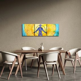 Kép - A lélek ereje (órával) (90x30 cm)