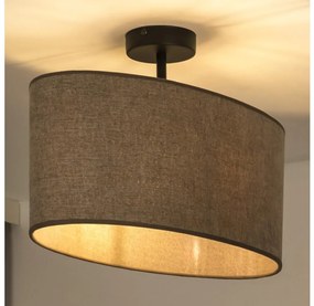 Duolla - Felületre szerelhető csillár OVAL 1xE27/15W/230V barna