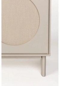 Világosszürke akácfa komód 100x70x45 cm Twin – Zuiver